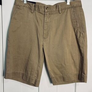 NWT Polo Ralph Lauren Chino Shorts Men 32W x 9" Stretch Classic Fit Khaki